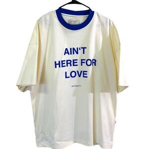 NWT Men’s XXL Shortsleeve Streetwear Tee Cream and Blue Relax-fit